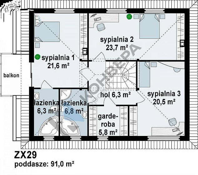 Типовой проект жилого дома zx29